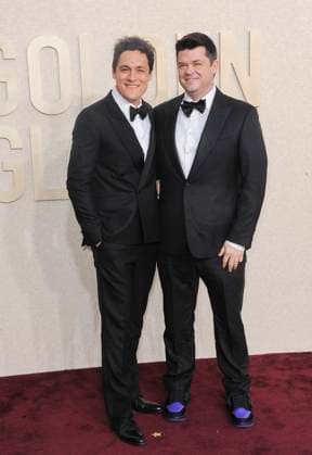 RECORD DATE NOT STATED Phil Lord, Chris Miller at arrivals, 81st Annual Golden Globe Awards, Beverly Hilton Hotel, Beverly Hills, CA, United States, January 7, 2024. (Photo by: Elizabeth Goodenough Everett Collection) PUBLICATIONXNOTxINxCANxCHNxFRAxITAxJPNxNORxPOLxRUSxESPxUKxUSA
