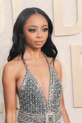 RECORD DATE NOT STATED Skai Jackson at arrivals, 81st Annual Golden Globe Awards, Beverly Hilton Hotel, Beverly Hills, CA, United States, January 7, 2024. (Photo by: Elizabeth Goodenough Everett Collection) PUBLICATIONXNOTxINxCANxCHNxFRAxITAxJPNxNORxPOLxRUSxESPxUKxUSA