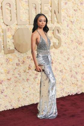RECORD DATE NOT STATED Skai Jackson at arrivals, 81st Annual Golden Globe Awards, Beverly Hilton Hotel, Beverly Hills, CA, United States, January 7, 2024. (Photo by: Elizabeth Goodenough Everett Collection) PUBLICATIONXNOTxINxCANxCHNxFRAxITAxJPNxNORxPOLxRUSxESPxUKxUSA