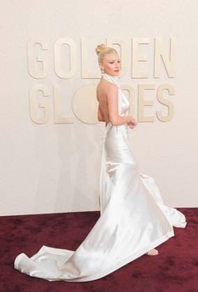 RECORD DATE NOT STATED Julia Schlaepfer at arrivals, 81st Annual Golden Globe Awards, Beverly Hilton Hotel, Beverly Hills, CA, United States, January 7, 2024. (Photo by: Elizabeth Goodenough Everett Collection) PUBLICATIONXNOTxINxCANxCHNxFRAxITAxJPNxNORxPOLxRUSxESPxUKxUSA