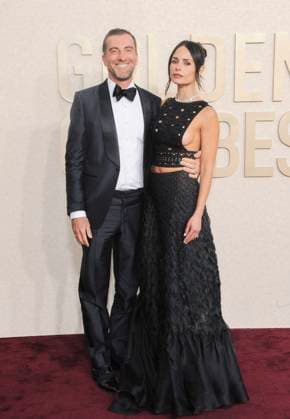 RECORD DATE NOT STATED Mason Morfit, Jordana Brewster at arrivals, 81st Annual Golden Globe Awards, Beverly Hilton Hotel, Beverly Hills, CA, United States, January 7, 2024. (Photo by: Elizabeth Goodenough Everett Collection) PUBLICATIONXNOTxINxCANxCHNxFRAxITAxJPNxNORxPOLxRUSxESPxUKxUSA