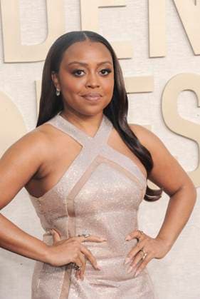 RECORD DATE NOT STATED Quinta Brunson at arrivals, 81st Annual Golden Globe Awards, Beverly Hilton Hotel, Beverly Hills, CA, United States, January 7, 2024. (Photo by: Elizabeth Goodenough Everett Collection) PUBLICATIONXNOTxINxCANxCHNxFRAxITAxJPNxNORxPOLxRUSxESPxUKxUSA