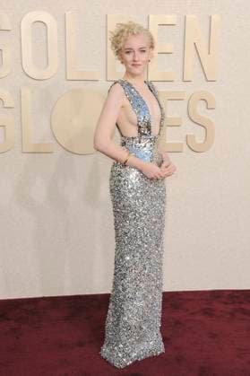 RECORD DATE NOT STATED Julia Garner at arrivals, 81st Annual Golden Globe Awards, Beverly Hilton Hotel, Beverly Hills, CA, United States, January 7, 2024. (Photo by: Elizabeth Goodenough Everett Collection) PUBLICATIONXNOTxINxCANxCHNxFRAxITAxJPNxNORxPOLxRUSxESPxUKxUSA