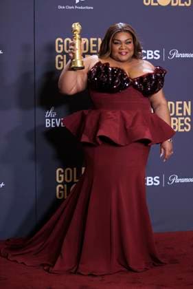 January 7, 2024, Beverly Hills, California, USA: Da Vine Joy Randolph in the press room of the 81st Annual Golden Globe Awards on Sunday January 7, 2024 at the The Beverly Hilton Hotel in Beverly Hills, California. ARIANA RUIZ PI Beverly Hills USA - ZUMAp124 20240107_zaa_p124_006 Copyright: xArianaxRuizx