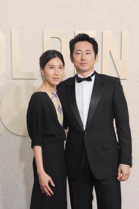 RECORD DATE NOT STATED Yeun Sang-yeop, Joana Pak at arrivals, 81st Annual Golden Globe Awards, Beverly Hilton Hotel, Beverly Hills, CA, United States, January 7, 2024. (Photo by: Elizabeth Goodenough Everett Collection) PUBLICATIONXNOTxINxCANxCHNxFRAxITAxJPNxNORxPOLxRUSxESPxUKxUSA