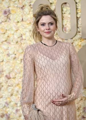 Actress Rose McIver arrives for the 81st annual Golden Globe Awards at the Beverly Hilton in Beverly Hills, California on Sunday, January 7, 2024.  LAP202401070162 CHRISxCHEW