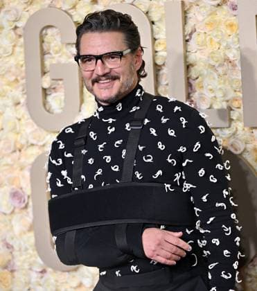 Actor Pedro Pascal arrives for the 81st annual Golden Globe Awards at the Beverly Hilton in Beverly Hills, California on Sunday, January 7, 2024.  LAP202401070117 CHRISxCHEW