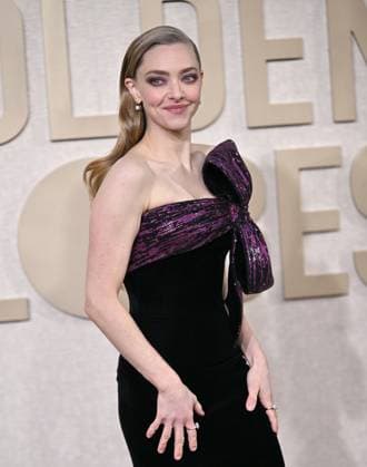 Actress Amanda Seyfried arrives for the 81st annual Golden Globe Awards at the Beverly Hilton in Beverly Hills, California on Sunday, January 7, 2024.  LAP202401070188 CHRISxCHEW