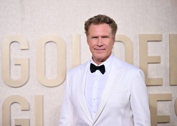 Actor Will Ferrell arrives for the 81st annual Golden Globe Awards at the Beverly Hilton in Beverly Hills, California on Sunday, January 7, 2024.  LAP202401070189 CHRISxCHEW