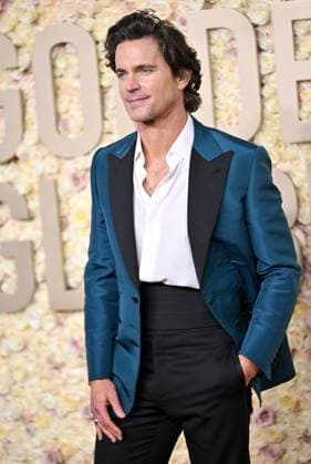 Actor Matt Bomer arrives for the 81st annual Golden Globe Awards at the Beverly Hilton in Beverly Hills, California on Sunday, January 7, 2024.  LAP202401070192 CHRISxCHEW