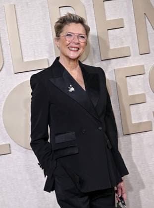 Actress Annette Bening arrives for the 81st annual Golden Globe Awards at the Beverly Hilton in Beverly Hills, California on Sunday, January 7, 2024.  LAP202401070214 CHRISxCHEW