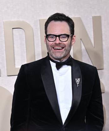 Actor Bill Hader arrives for the 81st annual Golden Globe Awards at the Beverly Hilton in Beverly Hills, California on Sunday, January 7, 2024.  LAP202401070221 CHRISxCHEW