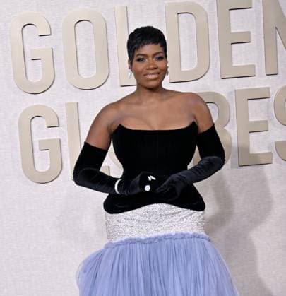 Actress Fantasia Barrino arrives for the 81st annual Golden Globe Awards at the Beverly Hilton in Beverly Hills, California on Sunday, January 7, 2024.  LAP202401070226 CHRISxCHEW