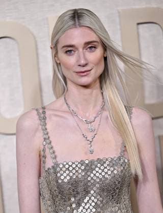 Actress Elizabeth Debicki arrives for the 81st annual Golden Globe Awards at the Beverly Hilton in Beverly Hills, California on Sunday, January 7, 2024.  LAP202401070277 CHRISxCHEW