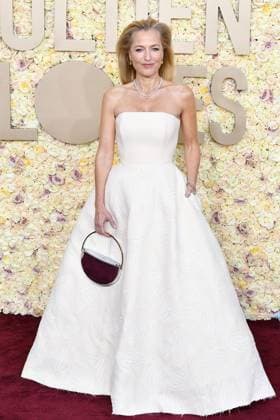 January 7, 2024, Beverly Hills, CA, USA: Gillian Anderson attends the 81st Annual Golden Globe Awards at The Beverly Hilton on January 07, 2024 in Beverly Hills, California. Beverly Hills USA - ZUMAs181 20240107_zea_s181_196 Copyright: xCxFlaniganx