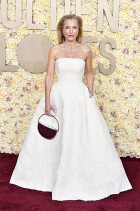 January 7, 2024, Beverly Hills, CA, USA: Gillian Anderson attends the 81st Annual Golden Globe Awards at The Beverly Hilton on January 07, 2024 in Beverly Hills, California. Beverly Hills USA - ZUMAs181 20240107_zea_s181_199 Copyright: xCxFlaniganx