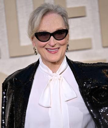 Actress Meryl Streep arrives for the 81st annual Golden Globe Awards at the Beverly Hilton in Beverly Hills, California on Sunday, January 7, 2024.  LAP202401070278 CHRISxCHEW