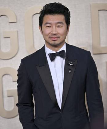 Actor Simu Liu arrives for the 81st annual Golden Globe Awards at the Beverly Hilton in Beverly Hills, California on Sunday, January 7, 2024.  LAP202401070283 CHRISxCHEW