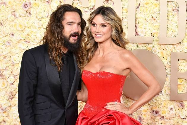 January 7, 2024, Beverly Hills, CA, USA: Heidi Klum, Tom Kaulitz attends the 81st Annual Golden Globe Awards at The Beverly Hilton on January 07, 2024 in Beverly Hills, California. Beverly Hills USA - ZUMAs181 20240107_zea_s181_236 Copyright: xCxFlaniganx