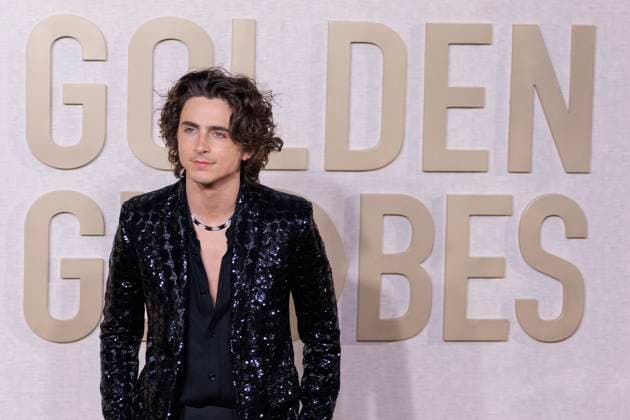 January 7, 2024, Beverly Hills, California, USA: Timothee Chalamet on the red carpet of the 81st Annual Golden Globe Awards on Sunday January 7, 2024 at The Beverly Hilton Hotel in Beverly Hills, California. JAVIER ROJAS PI Beverly Hills USA - ZUMAp124 20240107_zaa_p124_047 Copyright: xJavierxRojasx