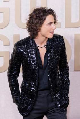 January 7, 2024, Beverly Hills, California, USA: Timothee Chalamet on the red carpet of the 81st Annual Golden Globe Awards on Sunday January 7, 2024 at The Beverly Hilton Hotel in Beverly Hills, California. JAVIER ROJAS PI Beverly Hills USA - ZUMAp124 20240107_zaa_p124_048 Copyright: xJavierxRojasx