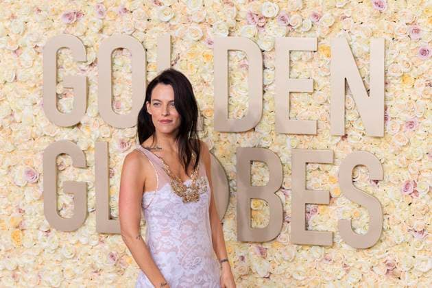 January 7, 2024, Beverly Hills, California, USA: Riley Keough on the red carpet of the 81st Annual Golden Globe Awards on Sunday January 7, 2024 at The Beverly Hilton Hotel in Beverly Hills, California. JAVIER ROJAS PI Beverly Hills USA - ZUMAp124 20240107_zaa_p124_057 Copyright: xJavierxRojasx