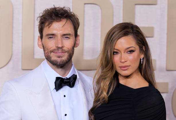 January 7, 2024, Beverly Hills, California, USA: Sam Claflin and guest on the red carpet of the 81st Annual Golden Globe Awards on Sunday January 7, 2024 at The Beverly Hilton Hotel in Beverly Hills, California. JAVIER ROJAS PI Beverly Hills USA - ZUMAp124 20240107_zaa_p124_065 Copyright: xJavierxRojasx