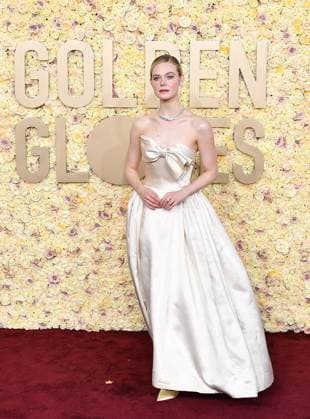 January 7, 2024, Beverly Hills, CA, USA: Elle Fanning attends the 81st Annual Golden Globe Awards at The Beverly Hilton on January 07, 2024 in Beverly Hills, California. Beverly Hills USA - ZUMAs181 20240107_zea_s181_262 Copyright: xCxFlaniganx