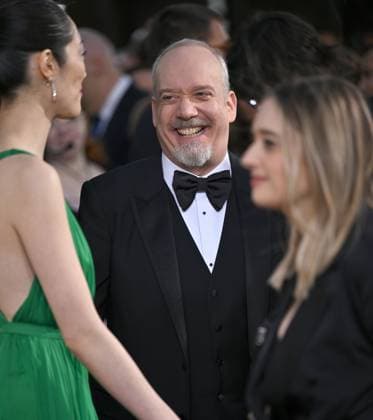 Actor Paul Giamatti arrives for the 81st annual Golden Globe Awards at the Beverly Hilton in Beverly Hills, California on Sunday, January 7, 2024.  LAP202401070293 CHRISxCHEW