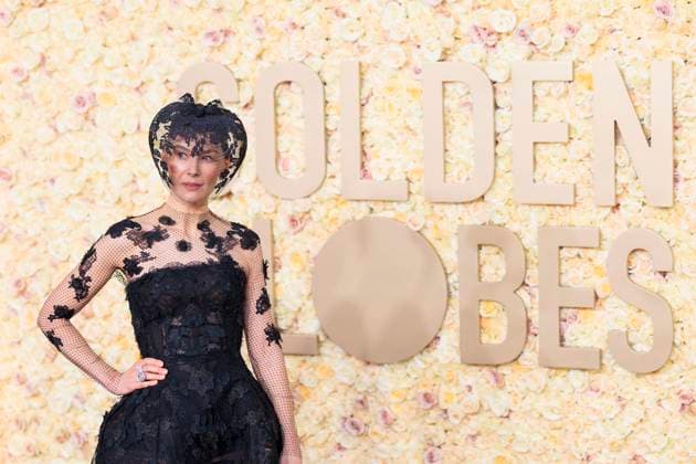 January 7, 2024, Beverly Hills, California, USA: Rosamund Pike on the red carpet of the 81st Annual Golden Globe Awards on Sunday January 7, 2024 at the Beverly Hilton Hotel in Beverly Hills, California. JAVIER ROJAS PI Beverly Hills USA - ZUMAp124 20240107_zaa_p124_091 Copyright: xJavierxRojasx