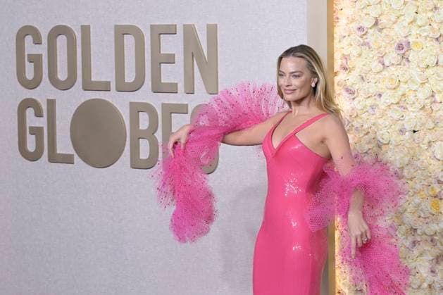 81st Annual Golden Globe Awards 07 January 2024 - Beverly Hills, California - Margot Robbie. 81st Annual Golden Globe Awards at The Beverly Hilton Hotel. Photo Credit: Billy Bennight AdMedia Beverly Hills California United States EDITORIAL USE ONLY  Copyright: xx BillyxBennightx admphotostwo870544