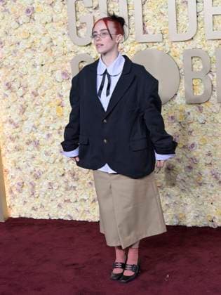 81st Annual Golden Globe Awards 07 January 2024 - Beverly Hills, California - Billie Eilish. 81st Annual Golden Globe Awards at The Beverly Hilton Hotel. Photo Credit: Billy Bennight AdMedia Beverly Hills California United States EDITORIAL USE ONLY  Copyright: xx BillyxBennightx admphotostwo870556