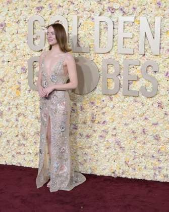 81st Annual Golden Globe Awards 07 January 2024 - Beverly Hills, California - Emma Stone. 81st Annual Golden Globe Awards at The Beverly Hilton Hotel. Photo Credit: Billy Bennight AdMedia Beverly Hills California United States EDITORIAL USE ONLY  Copyright: xx BillyxBennightx admphotostwo870590