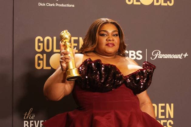 January 7, 2024, Beverly Hills, CA, USA: Da Vine Joy Randolph, winner of the Supporting Actress award for The Holdovers , pose in the press room during the 81st Annual Golden Globe Awards at The Beverly Hilton on January 07, 2024 in Beverly Hills, California. Beverly Hills USA - ZUMAs181 20240107_zea_s181_265 Copyright: xCraSHx