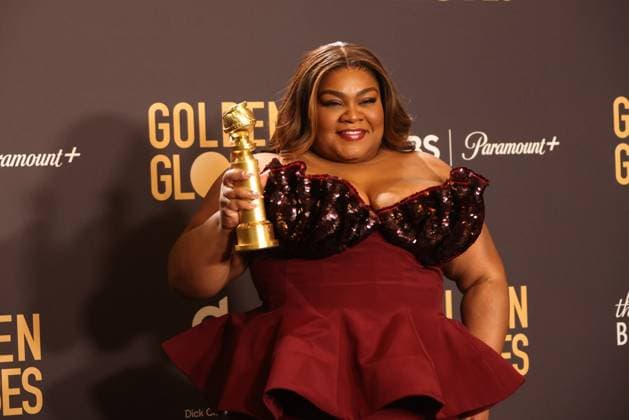 January 7, 2024, Beverly Hills, CA, USA: Da Vine Joy Randolph, winner of the Supporting Actress award for The Holdovers , pose in the press room during the 81st Annual Golden Globe Awards at The Beverly Hilton on January 07, 2024 in Beverly Hills, California. Beverly Hills USA - ZUMAs181 20240107_zea_s181_269 Copyright: xCraSHx