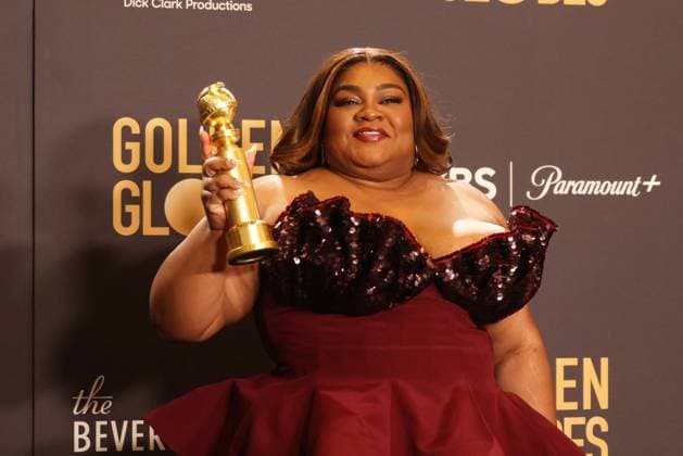 January 7, 2024, Beverly Hills, CA, USA: Da Vine Joy Randolph, winner of the Supporting Actress award for The Holdovers , pose in the press room during the 81st Annual Golden Globe Awards at The Beverly Hilton on January 07, 2024 in Beverly Hills, California. Beverly Hills USA - ZUMAs181 20240107_zea_s181_270 Copyright: xCraSHx