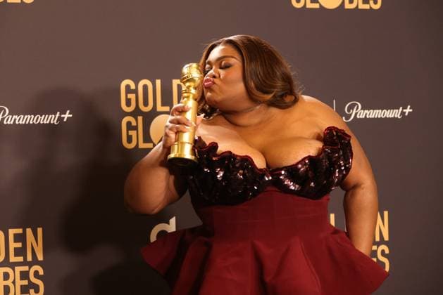 January 7, 2024, Beverly Hills, CA, USA: Da Vine Joy Randolph, winner of the Supporting Actress award for The Holdovers , pose in the press room during the 81st Annual Golden Globe Awards at The Beverly Hilton on January 07, 2024 in Beverly Hills, California. Beverly Hills USA - ZUMAs181 20240107_zea_s181_272 Copyright: xCraSHx