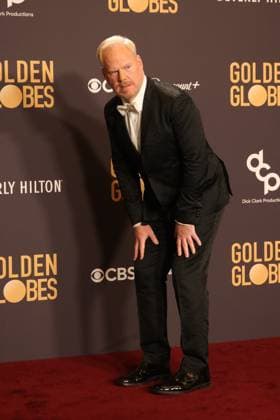 January 7, 2024, Beverly Hills, CA, USA: Jim Gaffigan poses in the press room during the 81st Annual Golden Globe Awards at The Beverly Hilton on January 07, 2024 in Beverly Hills, California. Beverly Hills USA - ZUMAs181 20240107_zea_s181_288 Copyright: xCraSHx