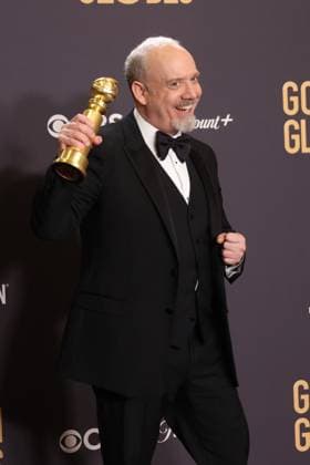January 7, 2024, Beverly Hills, CA, USA: Paul Giamatti, winner of the Best Performance by a Male Actor in a Motion Picture Ã¢â‚¬ Musical or Comedy for The Holdovers, poses in the press room during the 81st Annual Golden Globe Awards at The Beverly Hilton on January 07, 2024 in Beverly Hills, California. Beverly Hills USA - ZUMAs181 20240107_zea_s181_384 Copyright: xCraSHx
