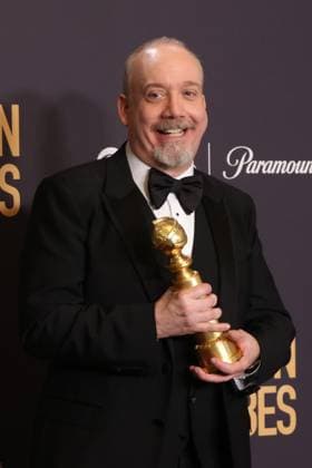 January 7, 2024, Beverly Hills, CA, USA: Paul Giamatti, winner of the Best Performance by a Male Actor in a Motion Picture Ã¢â‚¬ Musical or Comedy for The Holdovers, poses in the press room during the 81st Annual Golden Globe Awards at The Beverly Hilton on January 07, 2024 in Beverly Hills, California. Beverly Hills USA - ZUMAs181 20240107_zea_s181_385 Copyright: xCraSHx