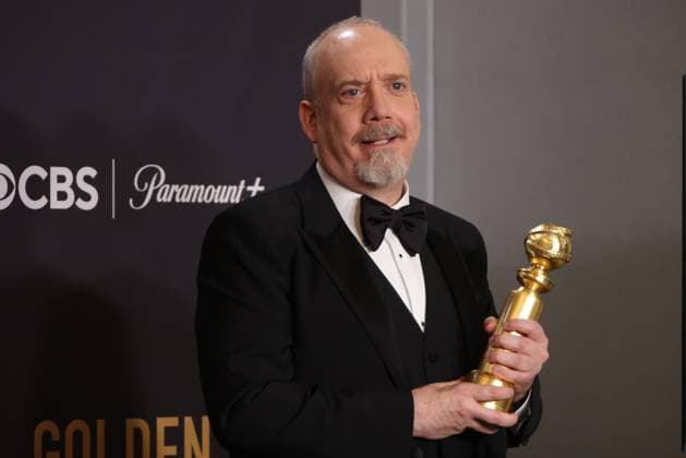 January 7, 2024, Beverly Hills, CA, USA: Paul Giamatti, winner of the Best Performance by a Male Actor in a Motion Picture Ã¢â‚¬ Musical or Comedy for The Holdovers, poses in the press room during the 81st Annual Golden Globe Awards at The Beverly Hilton on January 07, 2024 in Beverly Hills, California. Beverly Hills USA - ZUMAs181 20240107_zea_s181_386 Copyright: xCraSHx