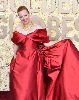 January 7, 2024, Beverly Hills, CA, USA: Alma PoÂ¶ysti attends the 81st Annual Golden Globe Awards at The Beverly Hilton on January 07, 2024 in Beverly Hills, California. Beverly Hills USA - ZUMAs181 20240107_zea_s181_453 Copyright: xCxFlaniganx