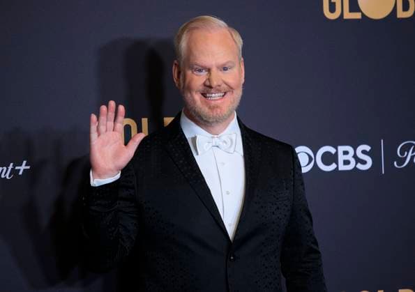 January 7, 2024, Beverly Hills, California, USA: Jim Gaffigan in the press room of the 81st Annual Golden Globe Awards on Sunday January 7, 2024 at The Beverly Hilton Hotel in Beverly Hills, California. ARIANA RUIZ PI Beverly Hills USA - ZUMAp124 20240107_zaa_p124_141 Copyright: xArianaxRuizx