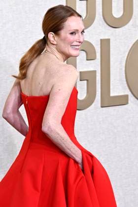 Julianne Moore at the 81 Golden Globe Awards at the Beverly Hilton Hotel Beverly Hills, 07 01 2024 Foto:xJ.xBlocx xFuturexImagex globes_2024_4169