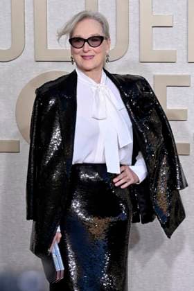 Meryl Streep at the 81 Golden Globe Awards at the Beverly Hilton Hotel Beverly Hills, 07 01 2024 Foto:xJ.xBlocx xFuturexImagex globes_2024_4197