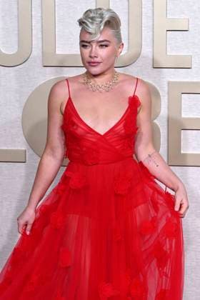 Florence Pugh at the 81 Golden Globe Awards at the Beverly Hilton Hotel Beverly Hills, 07 01 2024 Foto:xJ.xBlocx xFuturexImagex globes_2024_4220