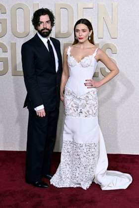Robbie Arnett with wife Elizabeth Olsen at the 81 Golden Globe Awards at the Beverly Hilton Hotel Beverly Hills, 07 01 2024 Foto:xJ.xBlocx xFuturexImagex globes_2024_4233