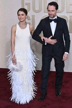 Keri Russell and Matthew Rhys at the 81 Golden Globe Awards at the Beverly Hilton Hotel Beverly Hills, 07 01 2024 Foto:xJ.xBlocx xFuturexImagex globes_2024_4251