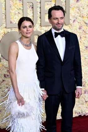 Keri Russell and Matthew Rhys at the 81 Golden Globe Awards at the Beverly Hilton Hotel Beverly Hills, 07 01 2024 Foto:xJ.xBlocx xFuturexImagex globes_2024_4254