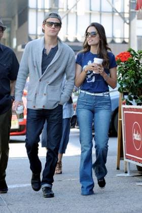 Paul Wesley and wife Torrey DeVitto go out for a stroll and grab some coffee in New York City 78909, NEW YORK, NEW YORK - Friday June 1, 2012. Paul Wesley and wife Torrey DeVitto go out for a stroll and grab some coffee in New York City. The Vampire Diaries couple looked upbeat as they sipped a Starbucks and walked with a friend. , Credit:Hall Pena Avalon USA, New York  Copyright: xHall Penax xAvalonx 0527639606